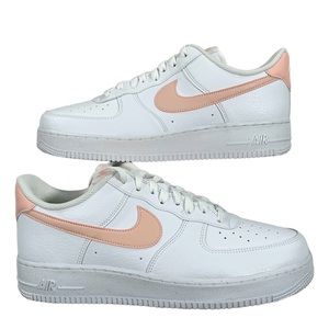 Nike Air Force 1 Women’s White Fossil Rose 2022 Sneakers Size 12.5 WMS 11 Mens